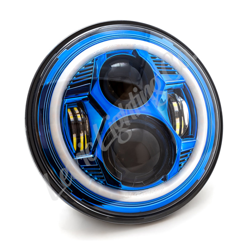 Letric Lighting 7? Blue Color Collection LED Headlamp with Full Halo LLC-ICC-7B LLC-ICC-7B Photo - Primary