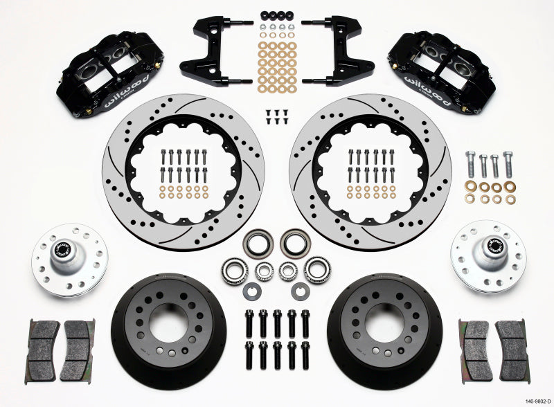 Wilwood FNSL6R Front Hub Kit,14.00",Drilled 74-80 Pinto/Mustang II Disc 140-9802-D Photo - Primary