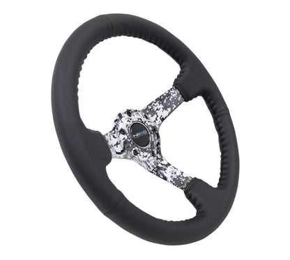 NRG Reinforced Wheel,Hydro Dip DigiCamo 3" Deep,Matte Blk spoke,350mm Blk RST-036DC-R Photo - Primary