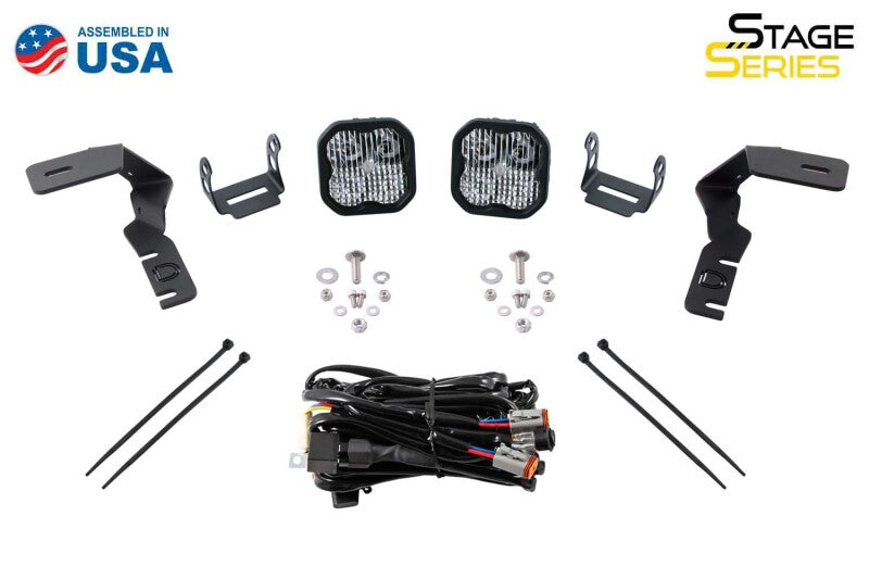 Diode Dynamics 19-21 Ford Ranger Stage Series 2in LED Ditch Light Kit - Yellow Pro Combo DD6590 DD6590 User 6