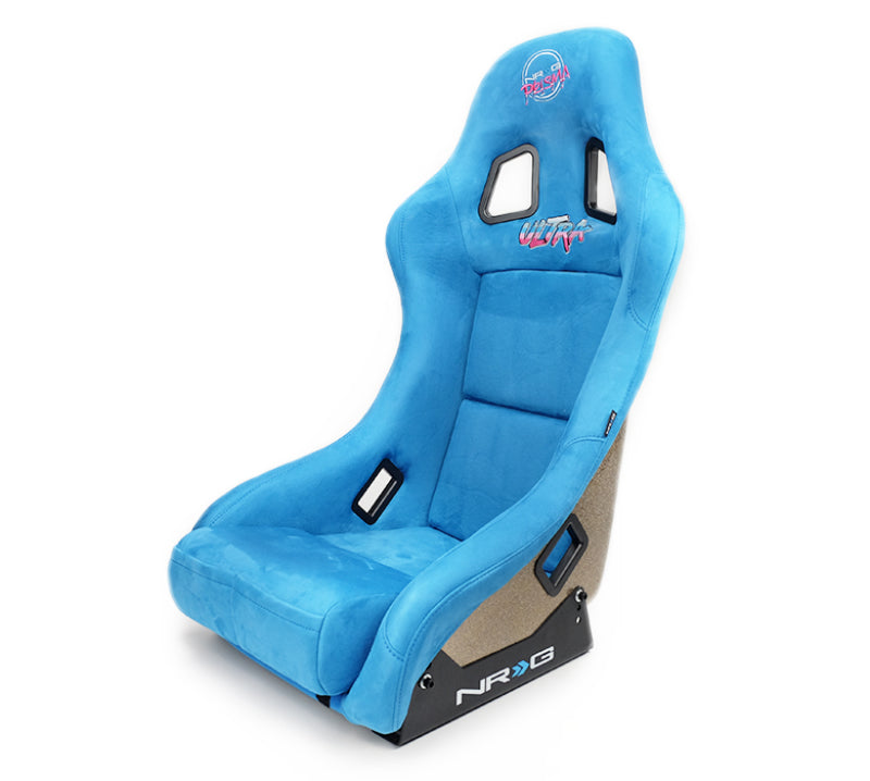 NRG FRP Bucket Seat ULTRA Edition - Medium (Blue Alcantara/Pearlized Back) FRP-303BL-ULTRA FRP-303BL-ULTRA Photo - Primary