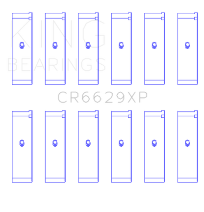 King Engine Bearings King Nissan TB48DE/TB45E/TB42 Set of 6 CR6629XP CR6629XP Photo - Primary