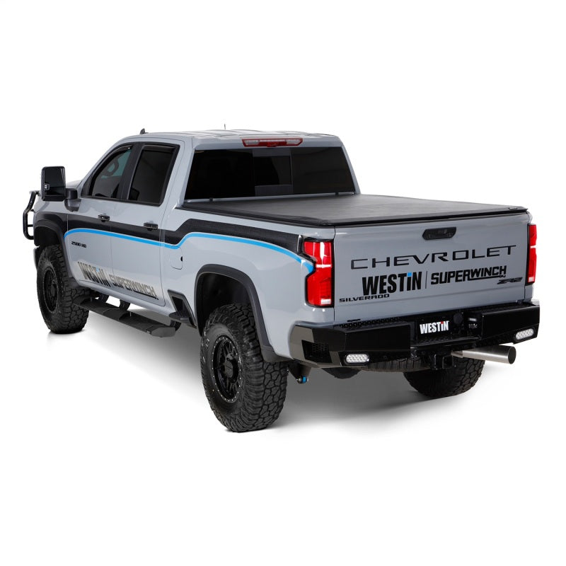 Westin 2024 Chevrolet Silverado 2500HD Soft Roll Tonneau Cover - Black 19-13995 19-13995 Photo - Mounted