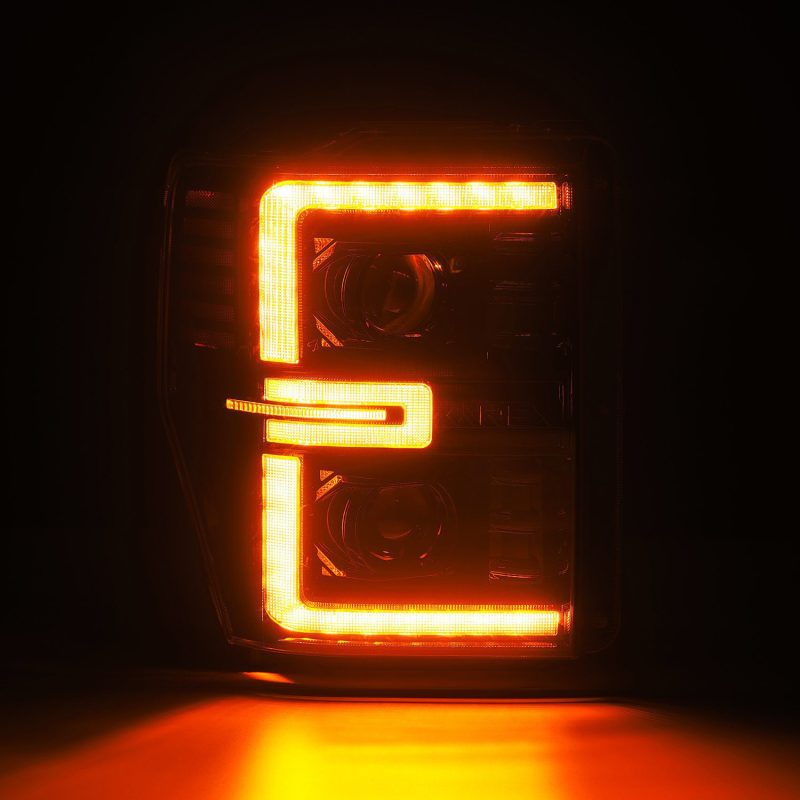 AlphaRex 08-10 Ford F250-550 LUXX-Series LED Projector Headlights Alpha-Blk w/Activ Light/Seq Signal 880313 880313 User 4