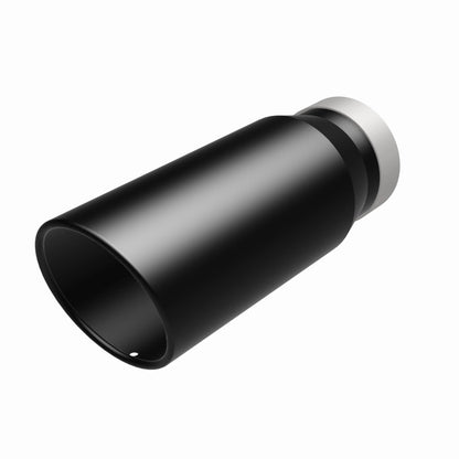 Magnaflow Tip Stainless Black Coated Single Wall Round Single Outlet 5in Dia 4in Inlet 13in L 35238 35238 360 Degree Image Set