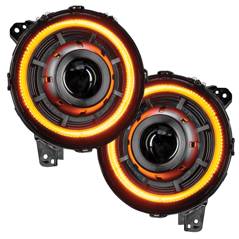 ORACLE Lighting Oracle Jeep JL/Gladiator JT Oculus Switchback Bi-LED Projector Headlights - Amber/White Switchback 5839-023 5839-023 Photo - Primary
