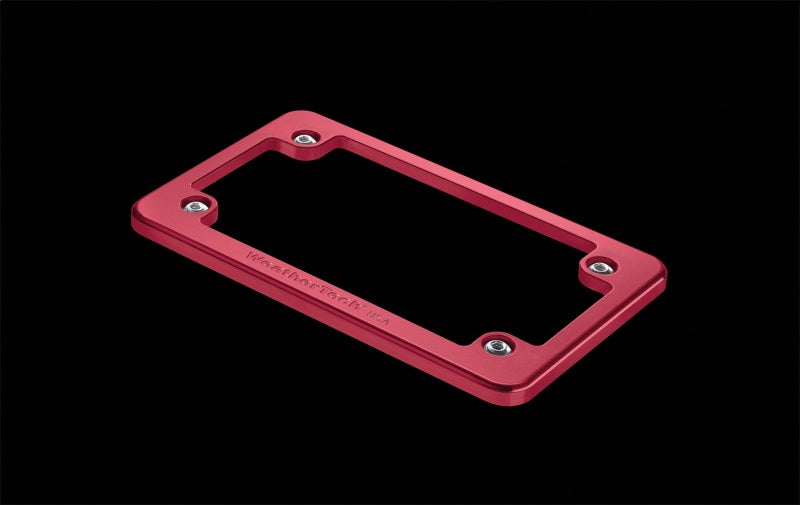 WeatherTech Motorcycle Billet Plate Frames - Red 8AMPF4 8AMPF4 Photo - Primary