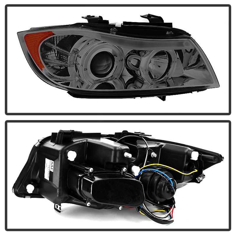 Spyder BMW E90 3-Series 06-08 Projector LED Halo Amber Reflctr Rplc Bulb Smke PRO-YD-BMWE9005-AM-SM 5009029 5009029 User 1