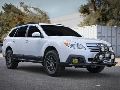 aFe POWER 20-23 Subaru Outback H4 2.4L (t) / H4 2.5L Terra Guard Front Bumper w/ Winch Mount - Black 79-27012 79-27012 Photo - Mounted