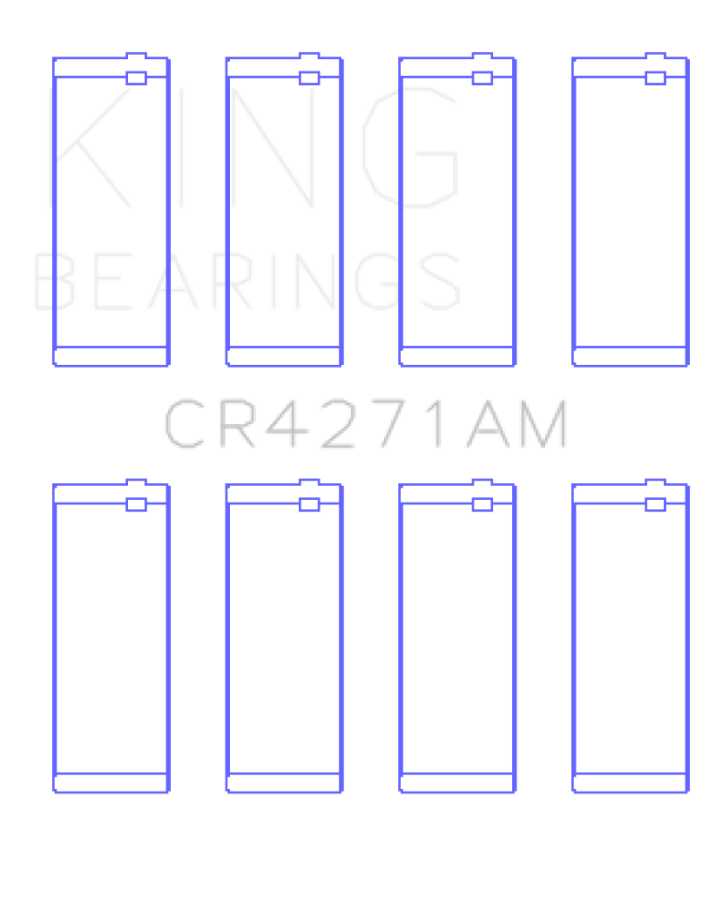 King Engine Bearings King 1/95-12/09 Chrysler/ 1/02-12/06 Jeep 148CI 2.4L L4 (Size 0.5) Rod Bearing Set CR4271AM0.5 CR4271AM0.5 Photo - Primary