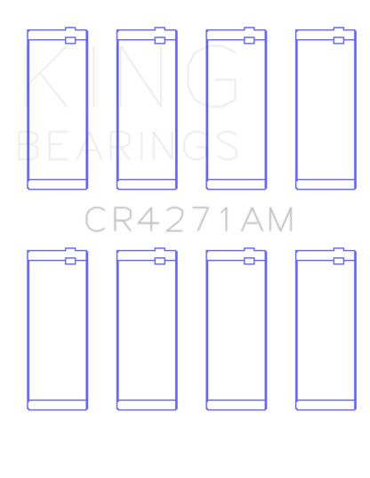 King Engine Bearings King 1/95-12/09 Chrysler/ 1/02-12/06 Jeep 148CI 2.4L L4 (Size 0.5) Rod Bearing Set CR4271AM0.5 CR4271AM0.5 Photo - Primary