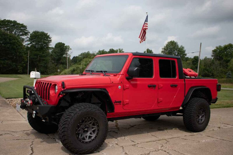 Fishbone Offroad 2020+ Jeep Gladiator Bed Storage Rack Steel Powdercoat FB21233 FB21233 Photo - lifestyle view