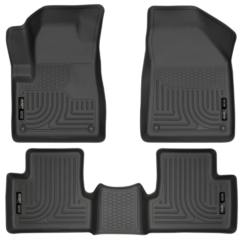 Husky Liners 14 Jeep Cherokee WeatherBeater Black Front and Second Seat Floor Liner 99031 Photo - Primary