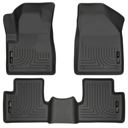 Husky Liners 14 Jeep Cherokee WeatherBeater Black Front and Second Seat Floor Liner 99031 Photo - Primary