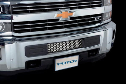 Putco Stainless Steel Punch Bumper Grille Inserts, Chevrolet Silverado HD 85195 Photo - Mounted