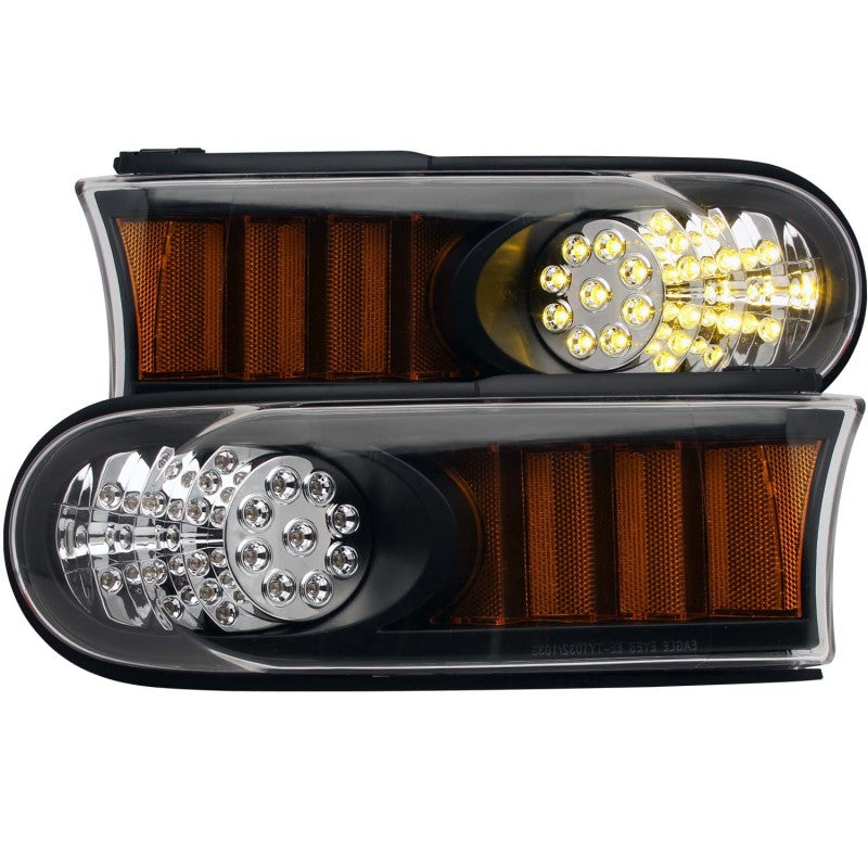 Anzo 2007-2013 Toyota Fj Cruiser LED Parking Lights Black w/Amber Reflector 511078 Photo - Primary