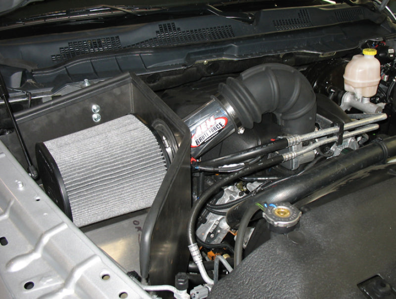 AEM Induction AEM  09 Dodge Ram 5.7L Polished Brute Force Air Intake 21-8222DP 21-8222DP Photo - Mounted