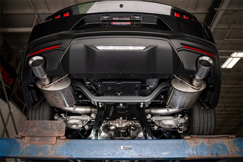 CORSA Performance Corsa 24 Ford Mustang GT Conv. Xtreme Cat-Back Ex. Sys. 3.0in Dual Rear Ex w/4.5in Straight Cut Tips 21271 21271 Photo - Mounted