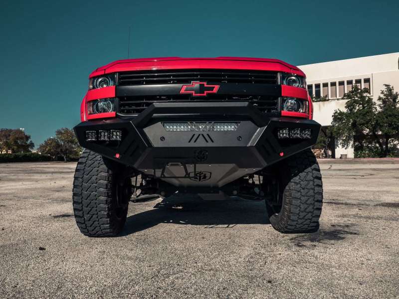 Road Armor 15-19 Chevy 2500 SPARTAN Front Bumper Bolt-On Pre-Runner Guard - Tex Blk 3152XFPRB 3152XFPRB Photo - Primary