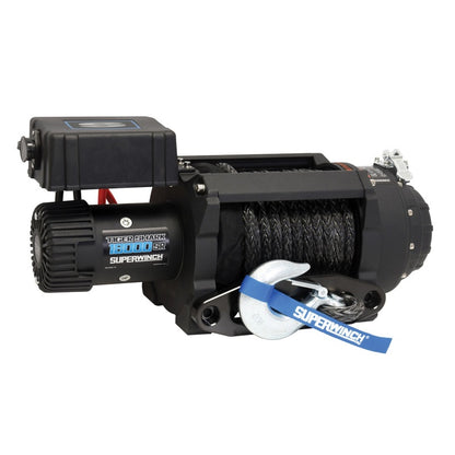 Superwinch 18000 LBS 12V DC 33/64in x 79 ft Synthetic Rope Tiger Shark 18000SR Winch 1518001 1518001 Photo - Unmounted