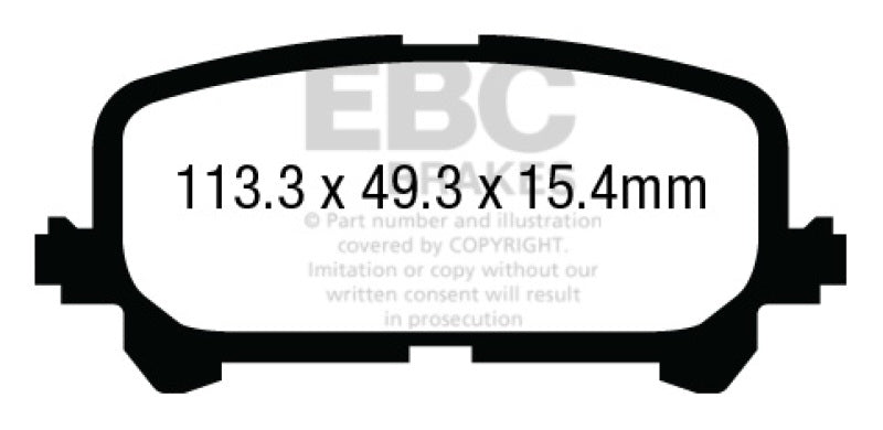 EBC Disc Brake Pad Set DP43025R Photo - Primary