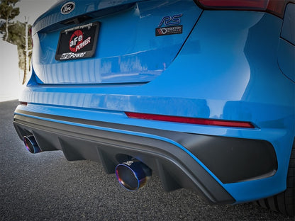 aFe Takeda 3in 304 SS Cat-Back Exhaust System w/ Blue Flame Tip 16-18 49-33103-L Photo - Mounted