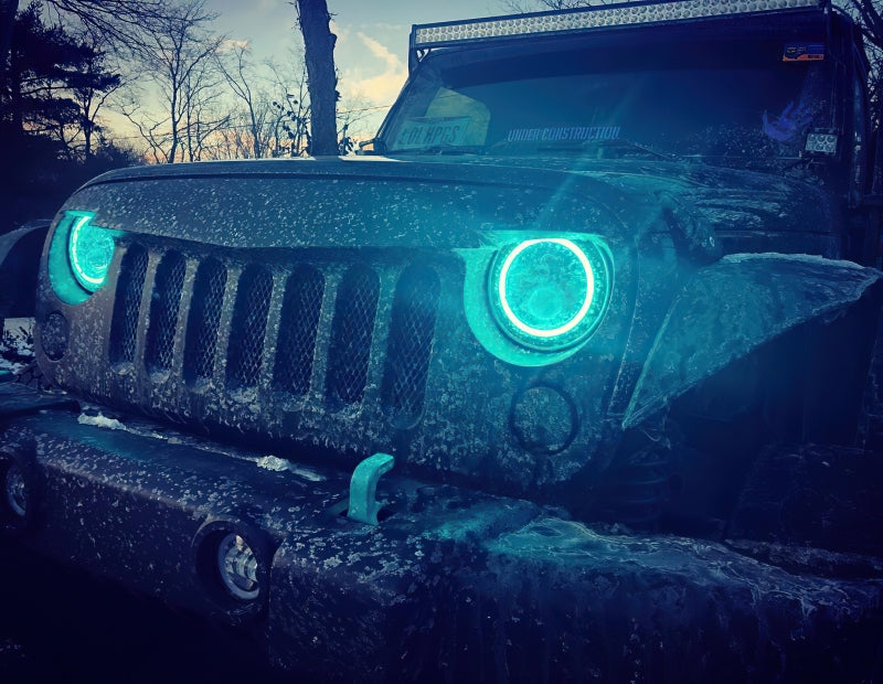 ORACLE Lighting Oracle 7in High Powered LED Headlights - Black Bezel - ColorSHIFT 2.0 5769-333 5769-333 Photo - lifestyle view