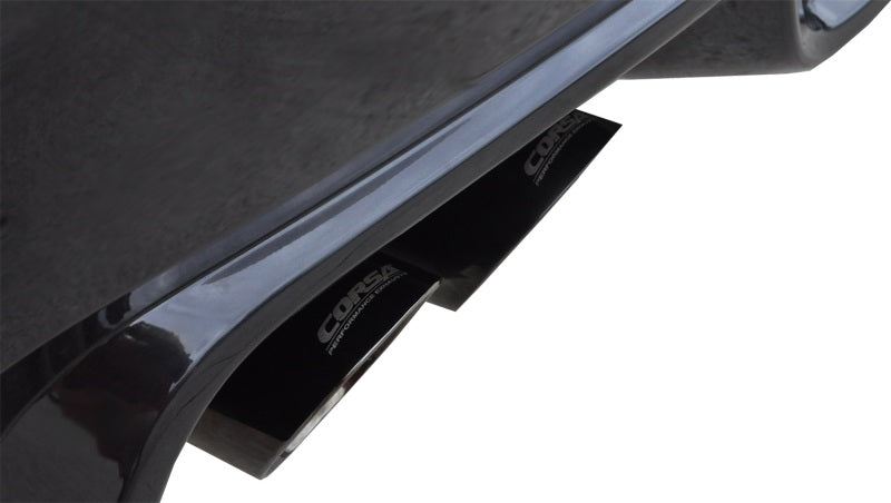 Corsa Performance 11-13 Subaru Impreza Sedan STI 2.5L Turbo Manual Black Sport Cat-Back 14863BLK Photo - Mounted