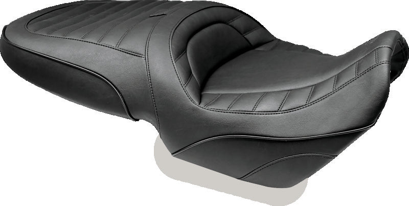 Mustang Motorcycle Mustang 08-21 Harley Electra Glide Std, Rd Glide, Rd King, Str Glide Touring Backrest Regal -Black 79559 79559 Photo - Primary
