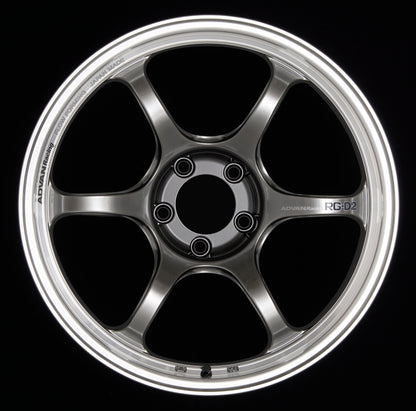 Advan RG-D2 15x5 +45 4-100 Machining & Racing Hyper Black Wheel YAT5A45AHB YAT5A45AHB Photo - Primary