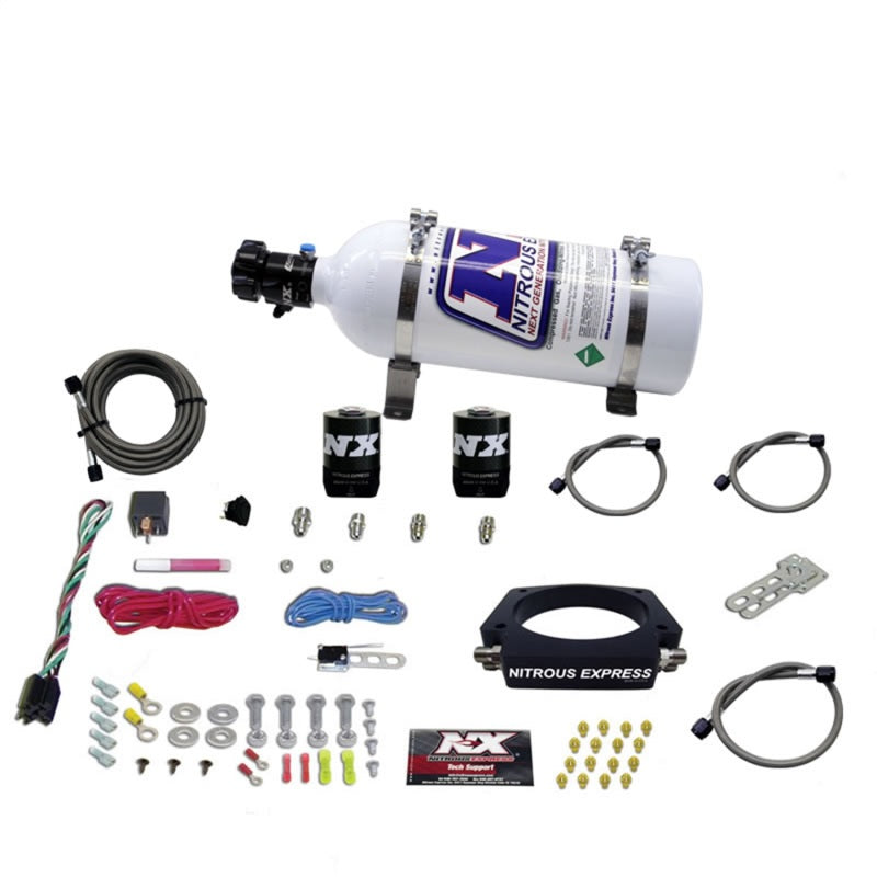 Nitrous Express GM LS 90mm Nitrous Plate Kit (50-400HP) w/5lb Bottle 20934-05 20934-05 Photo - Primary