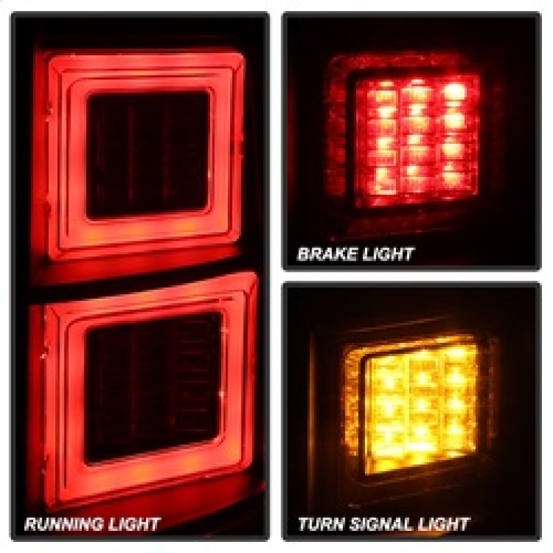Spyder Land Rover Discovery LR4 10-14 Light Bar LED Tail Lights Black ALT-YD-LRDLR410-LBLED-BK 5080936 5080936 Photo - Unmounted