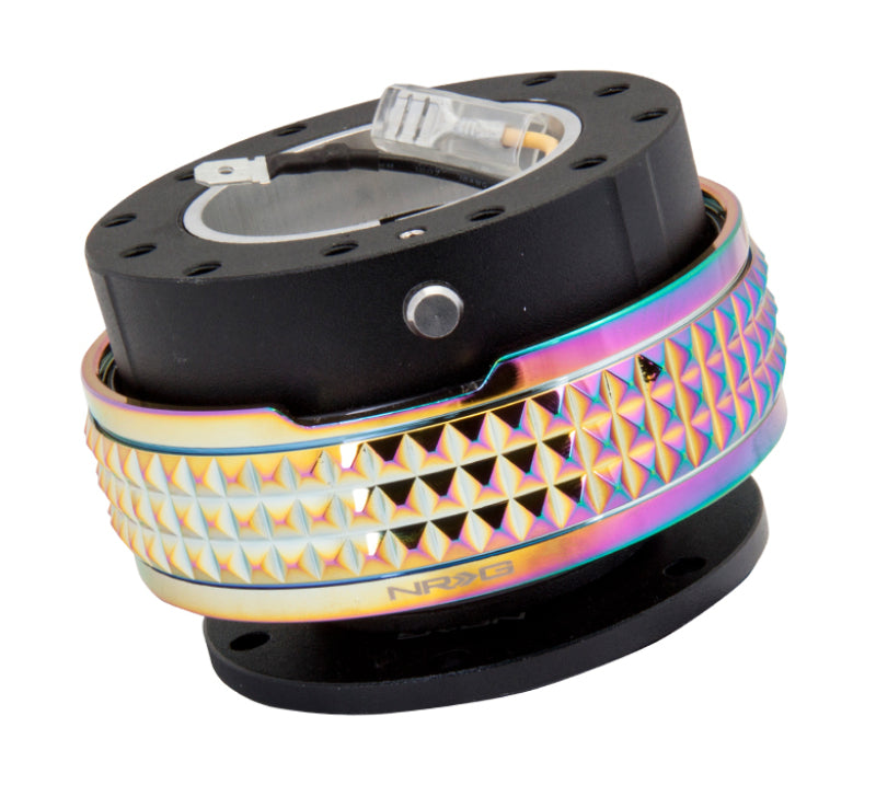 NRG Quick Release Kit - Black Body / Neochrome Pyramid Ring SRK-210BK/MC Photo - Primary