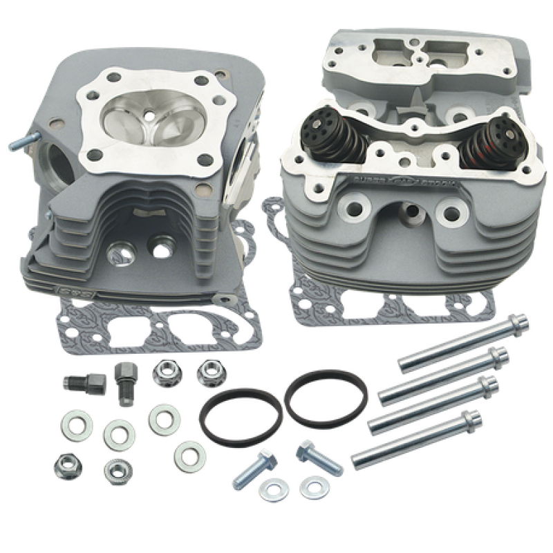 S&S Cycle 08-16 Touring Super Stock 89cc Cylinder Head Kit - Silver 106-3255