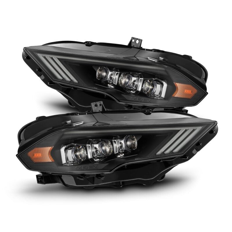 AlphaRex 18-22 Ford Mustang NOVA-Series LED Projector Headlights Black 880258 880258 Photo - Primary