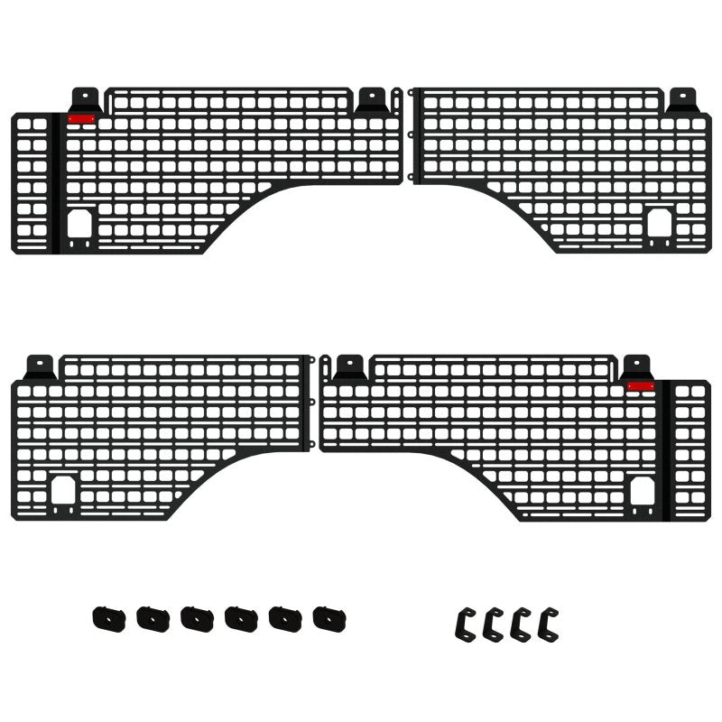 BuiltRight Industries 07-18 Chevrolet Silverado/GMC Sierra (5ft 9in Bed) Full Bedside Rack - 4pc Set 102040 102040 User 1