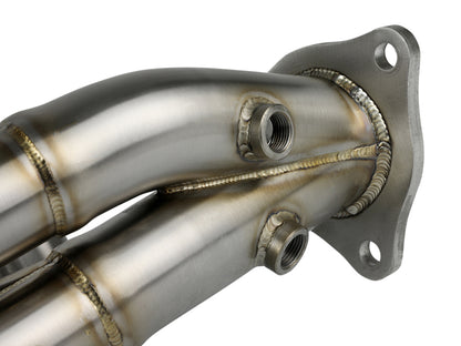 aFe Twisted 304SS Header 2020 Chevy Corvette (C8) 6.2L V8 - Brushed 48-34148-H 48-34148-H Photo - Unmounted
