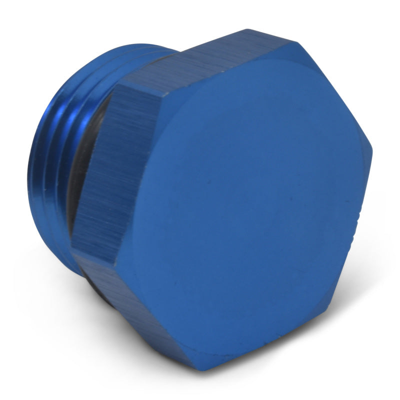 Russell -4 AN Straight Thread Plug Adapter (Blue Finish) 660260 Photo - out of package