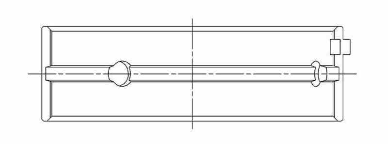 ACL Renault 1764/1998cc Race Series Engine Crankshaft Main Bearing Set 5M7807H-.50 5M7807H-.50 Technical Drawing