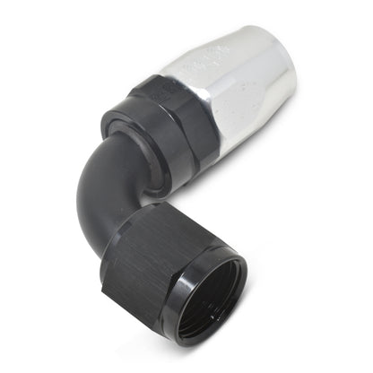 Russell Full Flow 90° Hose Ends - Black / Silver 610193 Photo - out of package