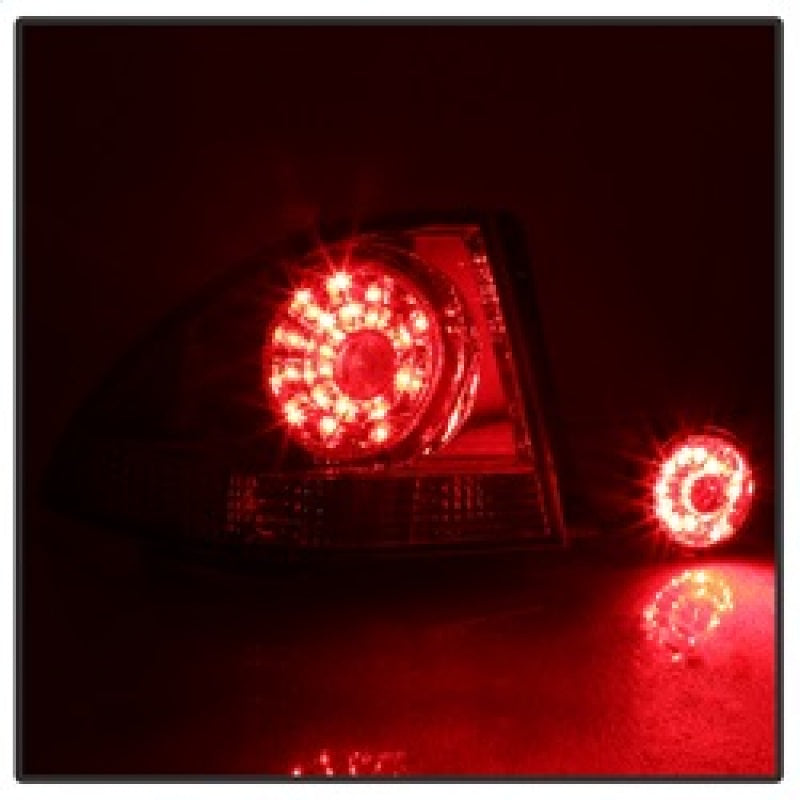 Spyder 01-03 Lexus IS300 LED Tail Lights - Red Clear ALT-YD-LIS300-LED-SET-RC 5085061 5085061 Photo - Unmounted