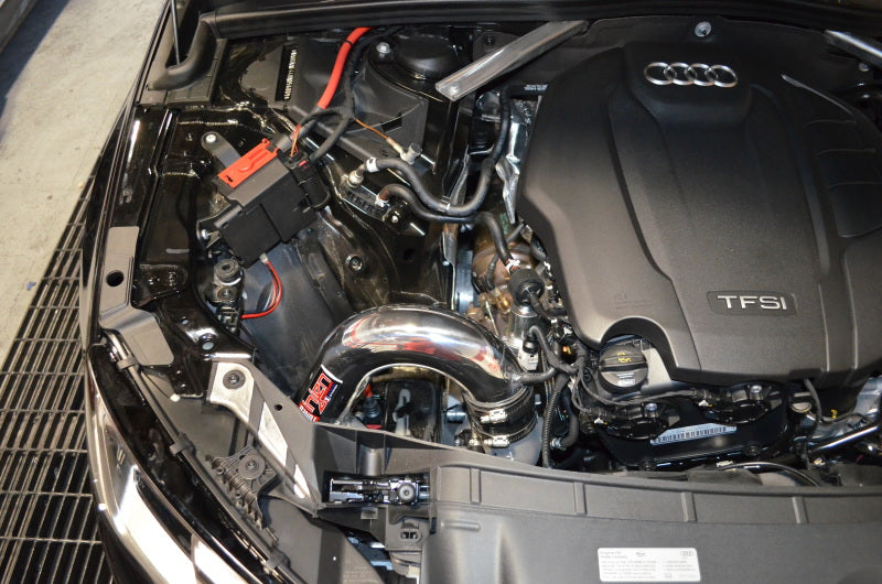 Injen Polished Cold Air Intake 2017 Audi A4 2.0T SP3087P Photo - Mounted