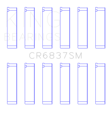 King Engine Bearings King Honda J30/J35 (Size Standard) Connecting Rod Bearing Set CR6837SM CR6837SM Photo - Primary