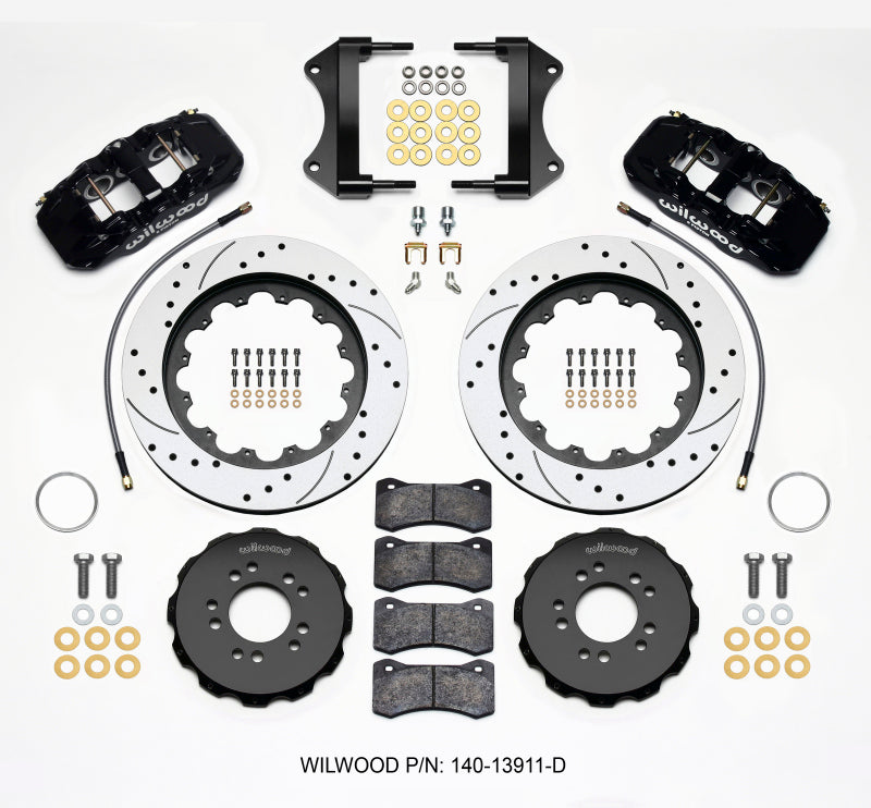 Wilwood AERO6 Front Hat Kit 15.00 Drilled 2014-up Corvette C7 w/Lines 140-13911-D 140-13911-D Photo - Primary