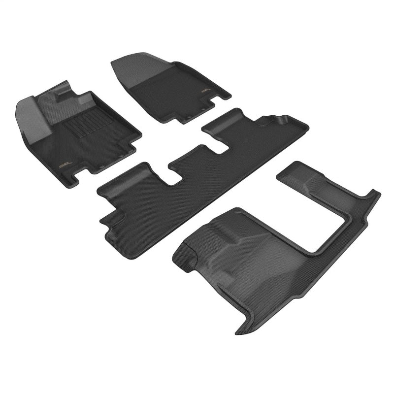 3D MAXpider 3D MAXider 22-24 Nissan Pathfinder 8-Seat Kagu Black Floor Mat - Row 1/2/3 L1NS14801509 L1NS14801509 Photo - Primary