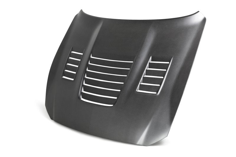 Anderson Composites 15-19 Ford Mustang Shelby GT350 Type-CR Double Sided Carbon Fiber Hood AC-HD15FDMU350-CR-DRY AC-HD15FDMU350-CR-DRY Photo - Primary