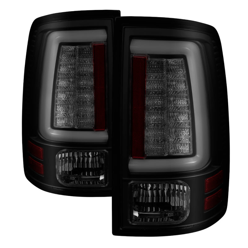 Spyder 13-14 Dodge Ram 1500 Light Bar LED Tail Lights - Black Smoke ALT-YD-DRAM13V2-LED-BSM 5084064 5084064 Photo - Primary