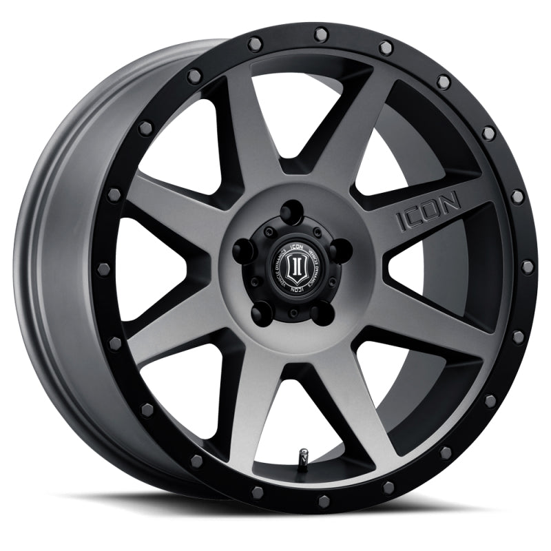 ICON Rebound 20x9 5x5 -12mm Offset 4.5in BS Titanium Wheel 1820907345TT 1820907345TT Photo - Primary