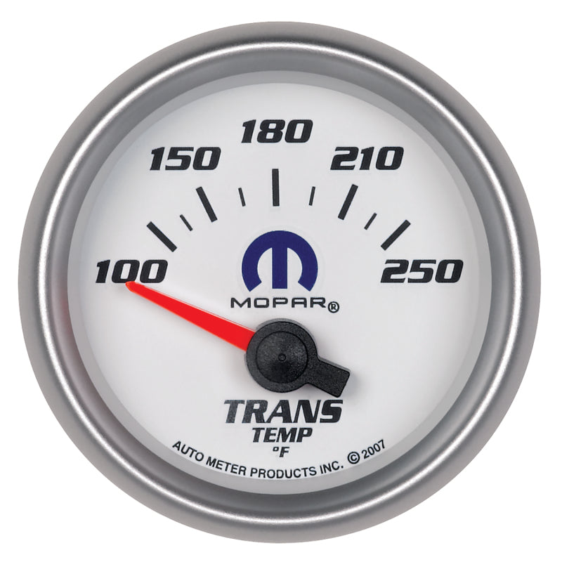 Autometer Gauge, Transmission Temp, 2 1/16", 100-250 deg. F, Electric, White, 880033 Photo - Primary
