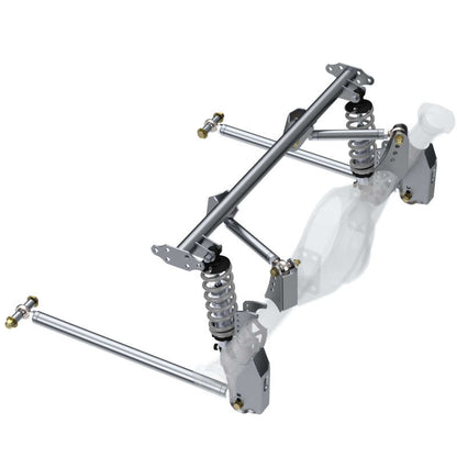 QA1 HD Pro Rear Triangulated 4-Link Kit - Front Mount Single Adj Coilovers R173-170 R173-170 Photo - lifestyle view